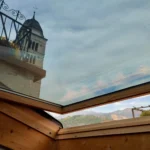 Vista sulla chiesa dal balcone della Junior Suite, Hotel Accademia Trento