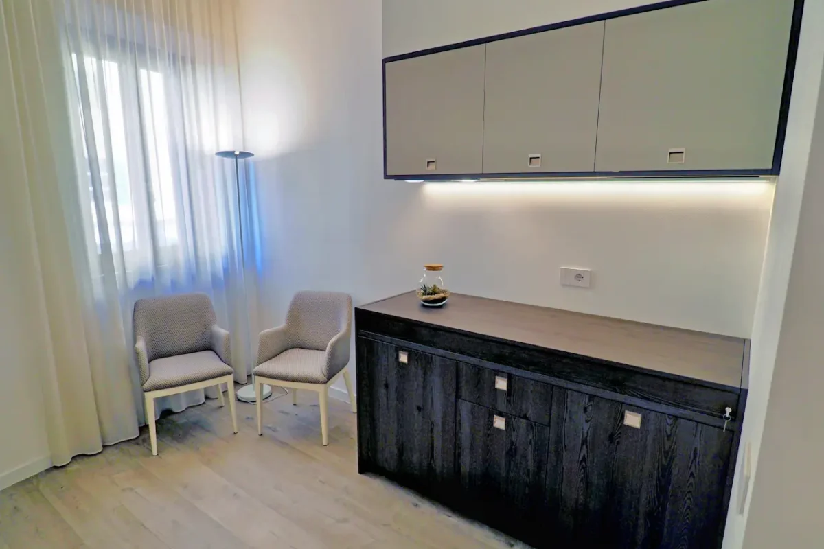 Angolo cottura del Monolocale, Hotel Accademia Trento appartamento centro storico