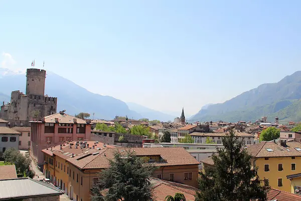Trento centro storico visto dall'alto